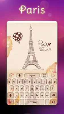 Little Paris keyboard android App screenshot 1